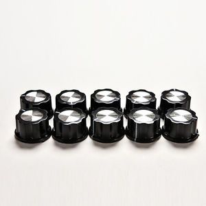 10PCS New High Quality Control Rotary Knobs For 6mm Knurled Shaft PotentiometR&amp;A