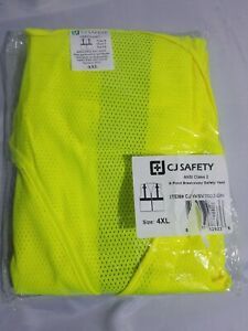 CJ Safety ANSI class 2, 6 point breakaway vest cjhvsv2002 (size 4XL)