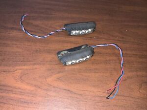 2x Feniex T3 Red LED warning lights on 90 degree brackets