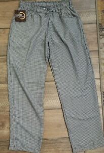 mercer culinary Houndstooth Pants Size Medium NWT Chef Pants