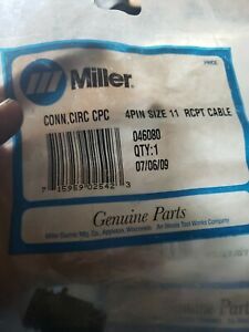Miller 046080 Connector Circ Cpc 4Pin Size 11 Rcpt Cable Pushin