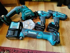 12 volt  Makita  drill ,impact, circular saw ,multi tool 4 battery  and charger