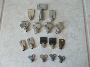 Lot of 16 Tubular  Key For Coca-Cola / Pepsi Soda Machines (vending machine key