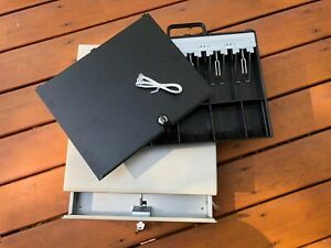 Cash Register Drawer Box 5 Bill 5 Coin Removable Tray lock Compatible POS System