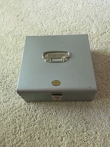 vintage metal cash box