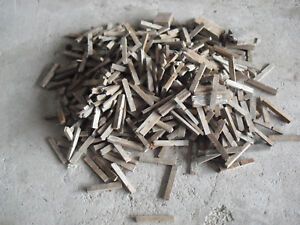 Big Lot of Vintage Small Letters Numbers Letterpress Printer Blocks