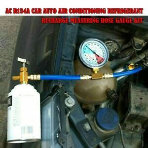 Car Air Conditioning Refrigerant Detection Recharge Fluorine Hose Kit UK