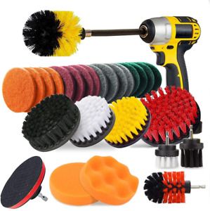 JUSONEY 28 Piece Drill Brush Attachment- Drifferent Size and Hardness- Premium S