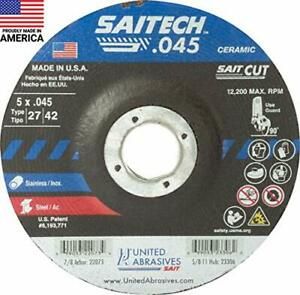 United Abrasives-SAIT 22073 Saitech High Performance Cut-Off Wheels Type 27/T...