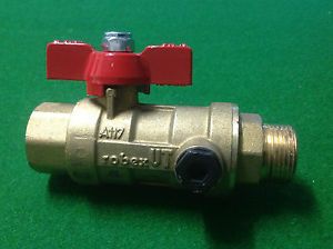 DUO VALVE 3/4 inch BSP BALL &amp;  NON-RETURN VALVE for  HOT WATER OR SOLAR SYSTEM