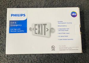 Philips Exit Emergency Combo 2 Light LED White Interchangeable Red Green Lenses