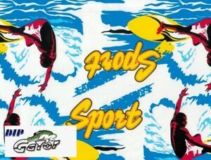 waves surfer blue Hydrographic Dip Film Water Transfer Print 0.5*10M