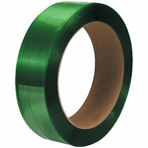 Aviditi 1/2&#034; x 7200&#039; 16&#034; x 6&#034; Core Polyester Strapping Smooth 1 Coil PS5220G
