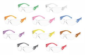 Gateway Safety 4699 Starlite Gumballs Safety Glasses, Clear Lens, 10 Colors Incl