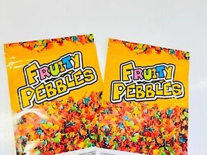 25pk FRUITY-PEEBBLES  RESEALABLE STORAGE PACKAGING BAGS