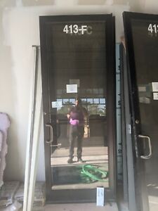 Storefront/Commercial glass door 36x96 black (6 available)