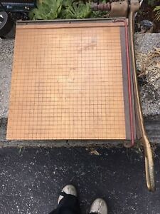 Vintage Ingento No. 5  Solid Maple Paper Cutter