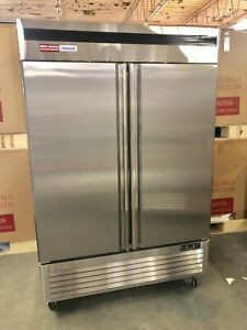 2 Door FREEZER Commercial FROZEN Stainless Double  Reach In  New Up Right