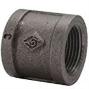 Coupling Black Malleable 1in