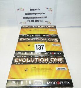 4-Box Ansell-MICROFLEX Evolution One EV-2050 Latex Gloves 300ct