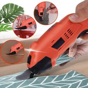 Cordless Scissors Multipurpose Tailors Cutter 11000rmp For Carpet Fabric Leather
