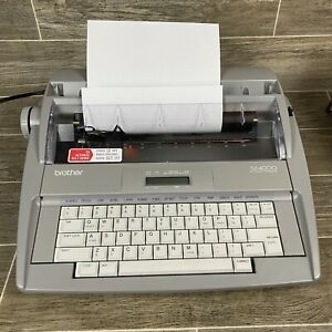Brother SX-4000 Portable Electronic LCD Digital Display Typewriter TESTED WORKS