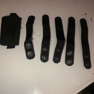 Bianchi Black Nylon Silent Key Holder and 5 nylon belt keepers
