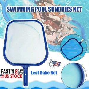 Professional Leaf Rake Mesh Frame Net Skimmer Cleaner Swimming Pool Spa Tool USA