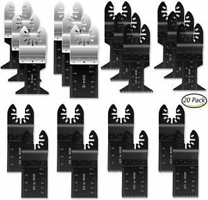 Flymall 20PCS Universal Wood Metal Oscillating Multitool Quick Release Saw...