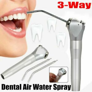 Dental 3 Way Water Spray Triple Syringe Handpiece + Nozzles Tips Tubes Tr