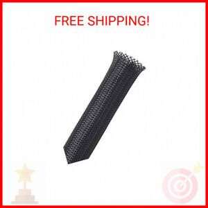 25ft - 1/4 inch PET Expandable Braided Sleeving – Black – Alex Tech Brai …