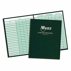 Ward 910L Class Record Book, 38 Students, 9-10 Week Grading, 11 x 8-1/2, Green