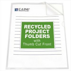 C-Line Products 62127BNDL3BX Recycled Project Folders  Clear - Reduced glare  11