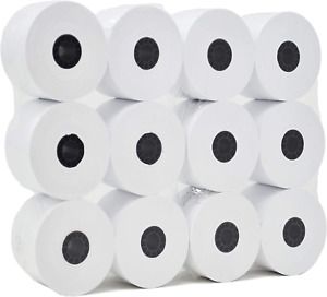Adding Machine/Calculator Roll, 2-1/4&#034;x150 ft White 12 Rolls