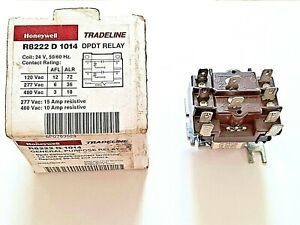 NEW Honeywell R8222 D 1014 Tradeline 24V DPDT Switching Relay *FREE SHIPPING*