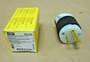 NIB HUBBELL HBL5466C 5466C INSULGRIP PLUG NEMA 6-20P 20A 250V 2P 3W GROUNDING