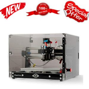 Desktop CNC Router Machine 3018-SE V2 with Transparent Enclosure 3-Axis