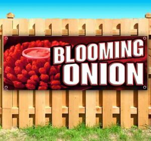 BLOOMING ONION Advertising Vinyl Banner Flag Sign Many Sizes FOOD RESTAURANT