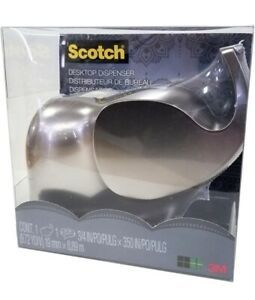 Rare Silver Tone Elephant Scotch Heavy Tape Dispenser Animal Desktop Dispenser