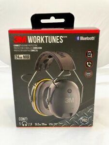 3M WorkTunes Connect Hearing Protector with Bluetooth Technology, 24 dB NRR