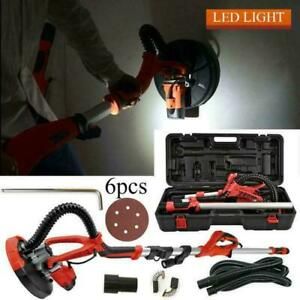 750W Drywall Sander Electric Sanding Tool Dry Wall Carrying Case Kit + Led Light