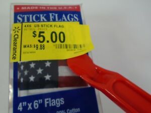 Price Tags Label Removers &amp; Sticker Peeler Red Plastic New
