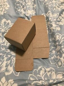 3&#034; x 3&#034; x 4&#034; Reverse Tuck Lightweight Kraft Shipping Boxes 50 Pc