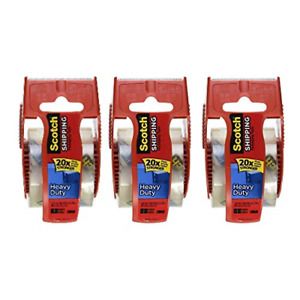 Scotch Heavy Duty Shipping Packaging Tape, 2 x 800 - Clear 3 Tapes 1, Clear