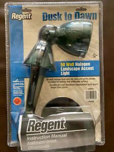 REGENT DUSK TO DAWN 50 WATT HALOGEN LANDSCAPE ACCENT LIGHT W/RED,BLUE,GREEN LENS