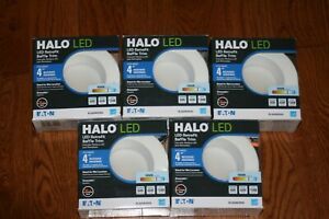5X Halo RL460WH940 LED Recessed Retrofit Light With Baffle Wet Locations 4000K
