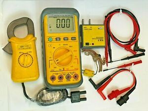 UEI DM384 Digital Multimeter / CA 383 AC Clamp Adapter W/ Extra