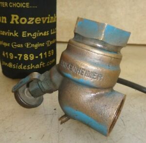 LUNKENHEIMER 3/4&#034; LH FUEL MIXER or CARBURETOR Hit Miss ARCO Gas Engine NICE!