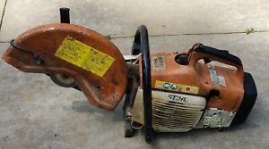 Cranks Up! Stihl 64cc 2 stroke TS400 Concrete Cutoff Saw For Parts Or Repair