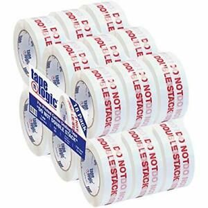 Poly Bag Guy Tape Logic Pre-Printed Carton Sealing Tape&#034;Do Not Double Stack.&#034;...